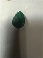 Cut & Faceted Brazilian Emerald Pear cut 20.1 ct