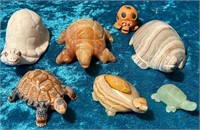 K - LOT OF COLLECTIBLE TURTLE FIGURINES (L58)