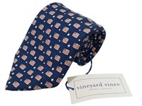 Vineyard Vines Nwt American Flag Neck Tie P3679
