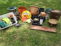 Garden Outdoor Pots, Watering Can & Equipment