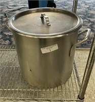 24 quart aluminum stock pot with lid