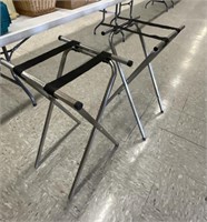 2 serving stands with covers