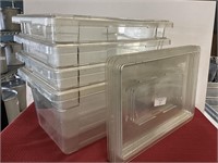 4 Cambro HD food storage containers with