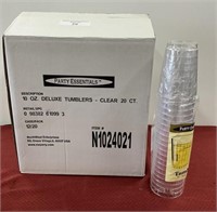 Box of 10oz  clear glass tumblers