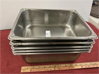 5- Volrath 6.7 qt. H.D. SS hotel pans