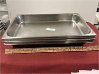 7- 2 1/2” SS hotel pans