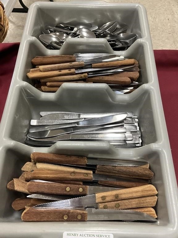 Approximately 100 steak knives & 50 butter knives