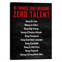 Pyradecor Motivational 10 Things that Require Zero