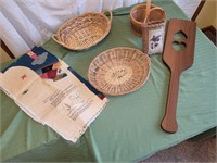 Longaberger paddle, Baskets, apron pattern