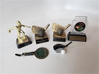 golf lot, trophys, awards, bowling