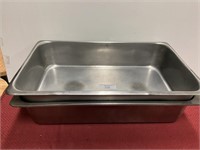 2- 4” full size hotel pans