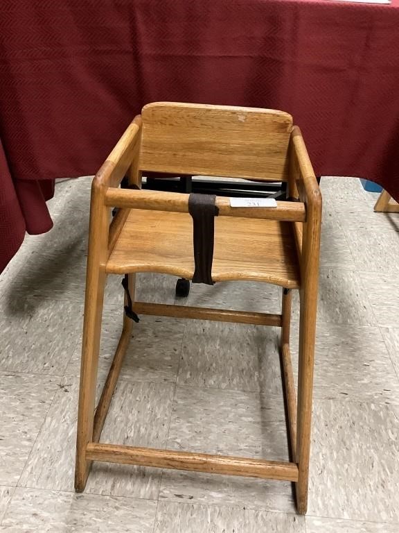 Wooden high chair