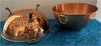 K - COPPER STRAINER AND MIXING BOWL(K22)