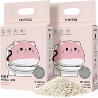 Cutepol Mixed 4-in-1 Clumping Cat Litter 11 lb, Od