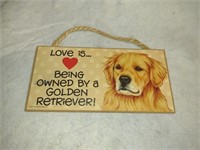 Dog Sign "Love Is"