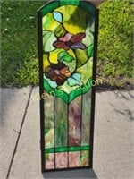 Vintage tiffany style stain glass Panel