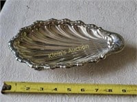 antiq victorian english shell dish 3 foot koi feet