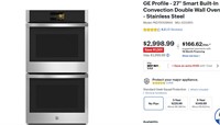 GE Profile - 27" Smart Built-In Double Wall Oven