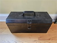vintage metal tool box