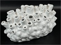 West Elm Sculpture Vase - White Coral Inspired