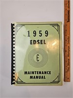 1959 edsel maintenance car manual