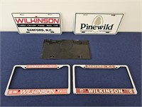 license plate lot