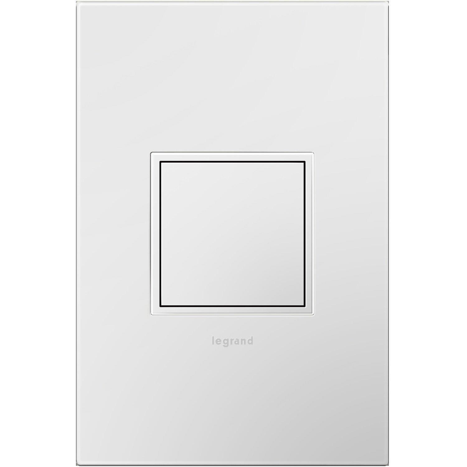 Legrand adorne 15Amp 1-Gang Pop Outlet in White wi