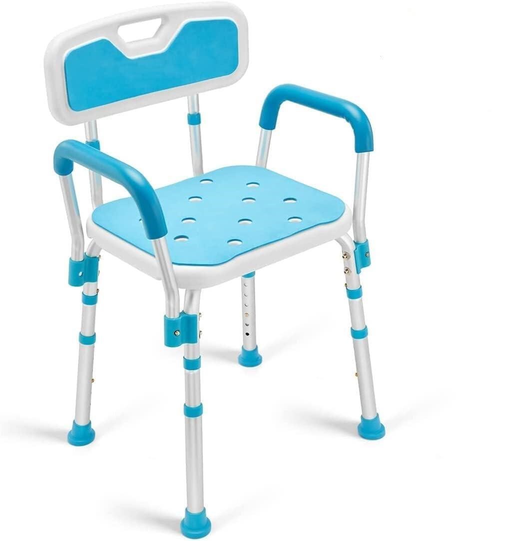 Health Line Massage Products Shower Chair with Bac
