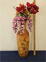 24" ceramic vase