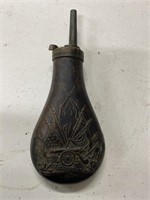 Vintage gun powder flask