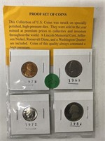 Proof set of coins