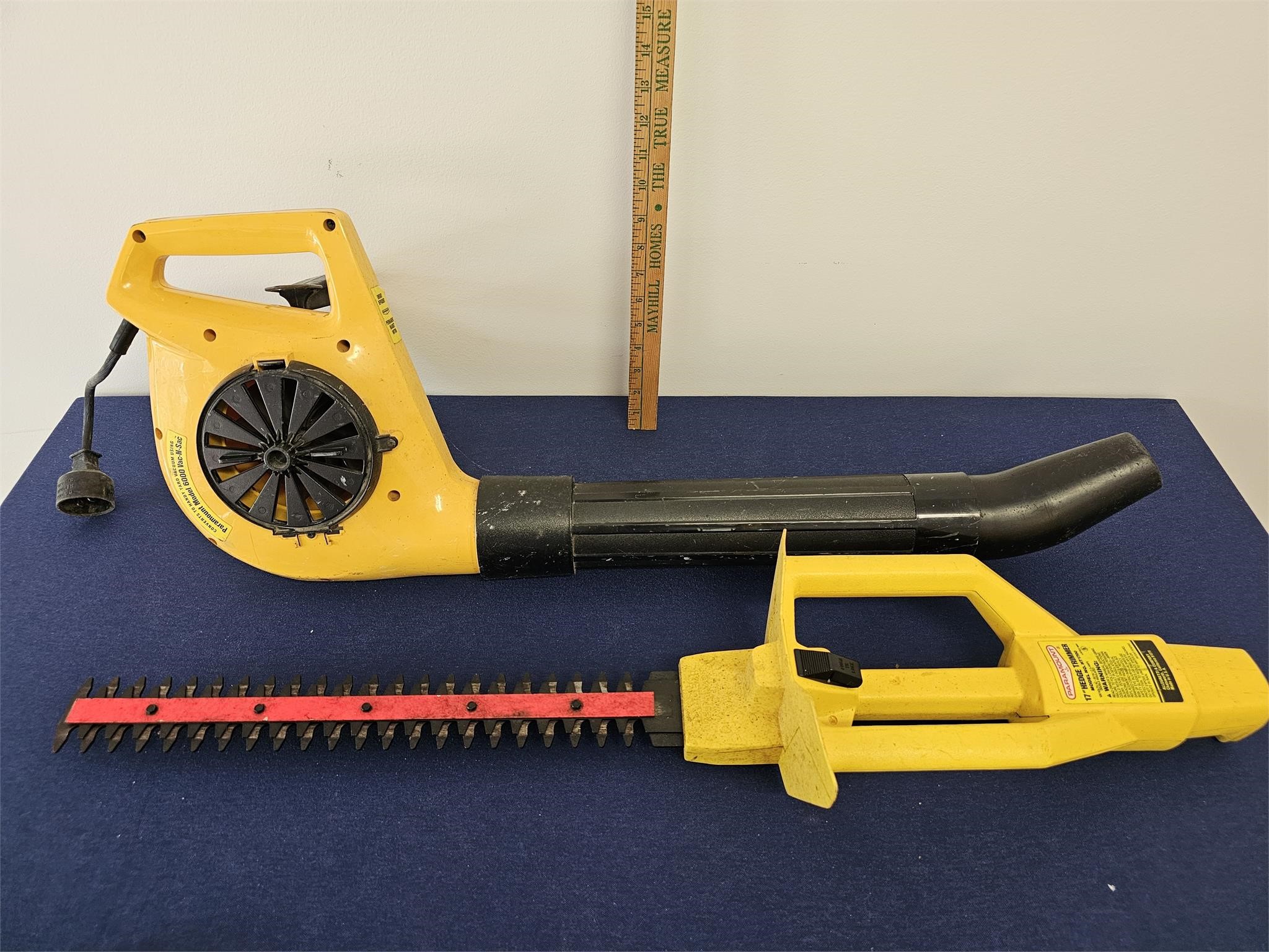 paramount hedge trimmer, blower