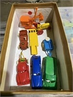 Vintage plastic toy cars