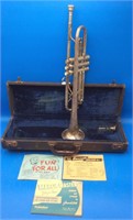 Vintage H. N. White Silver Tone King Trumpet
