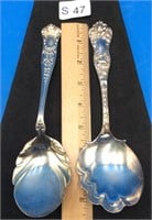 Antique Sterling Silver Serving Spoons