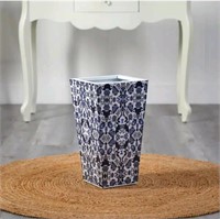 18 in. Oriental Blue and White Planter