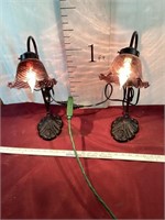 Pair of gorgeous metal lamps