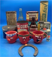 Collection Of Vintage Tins And Packages
