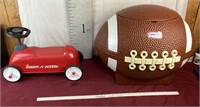 Little Tikes Football Toy Box & Radio Flyer Cart