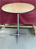 Metal and Wood Bistro Table