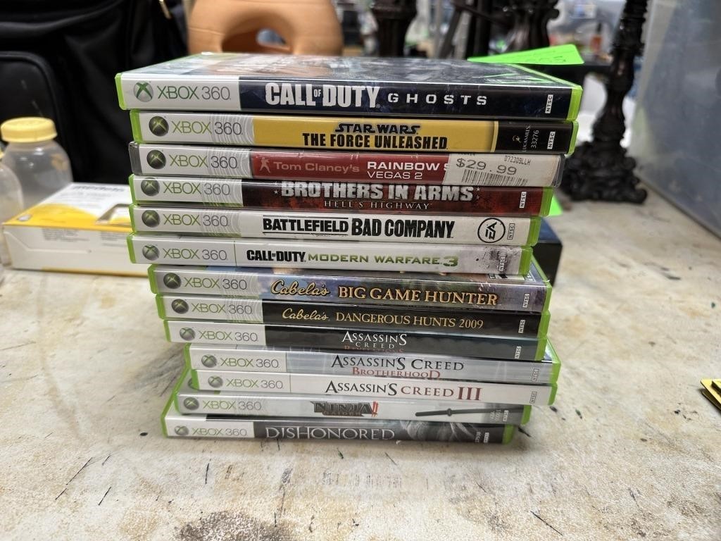LARGE LOT OF XBOX 360 VIDEO GAMES