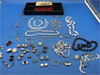 Nice Selection Of Vintage Jewelry With Box
