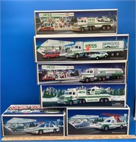 1990's Collectible Hess Trucks with Original Boxes