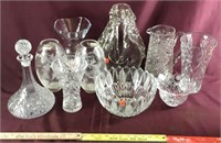 Lot Of Mixed Crystal And Glass