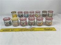 Vintage Small Tiny Jelly Preserves Glass Jars