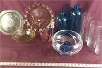 Depression Glass, Dining Ware & Glass Vases