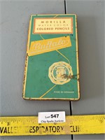 Vintage Morilla Metal Water Color Pencils Box
