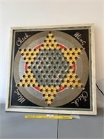 Vintage Beautiful Chinese Checkers Board Great