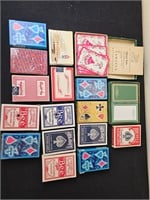 vintage playing cards, advertising
