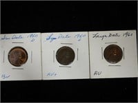 1960 Pennies - One Has Large Date